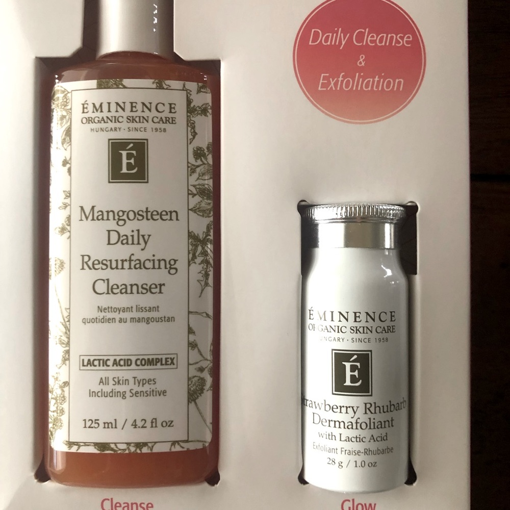 Eminence mangosteen cleanser and exfoliant